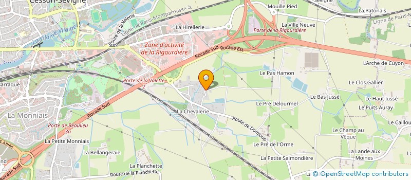 localisation de l'entreprise MADAME MARYVONNE CHARRIER  CESSON-SEVIGNE