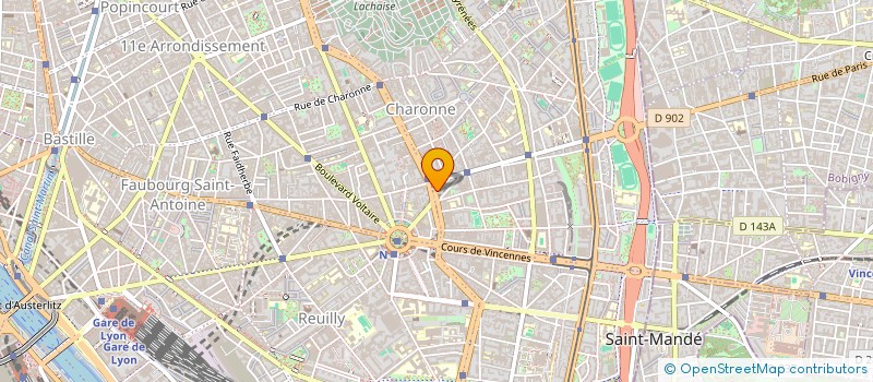 localisation de l'entreprise MADAME MARYVONNE CHASSERY  PARIS