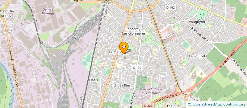 localisation de l'entreprise MADAME MARYVONNE CHEREAU  LE MANS