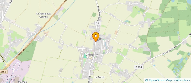localisation de l'entreprise MADAME MARYVONNE CHEVRIER à VENNECY
