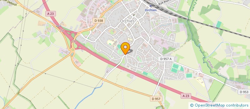 localisation de l'entreprise MADAME MARYVONNE DEFONTAINE  ORCHIES