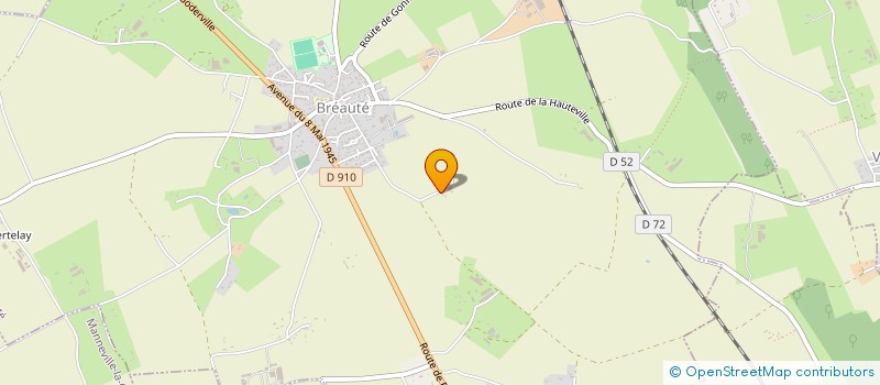 localisation de l'entreprise MADAME MARYVONNE DESCHAMPS  BREAUTE