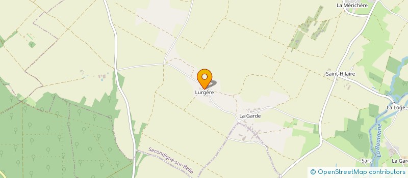 localisation de l'entreprise MADAME MARYVONNE DODIN  SECONDIGNE-SUR-BELLE