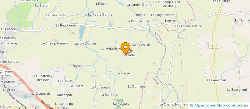 localisation de l'entreprise MADAME MARYVONNE DUBOIS à CORPS-NUDS