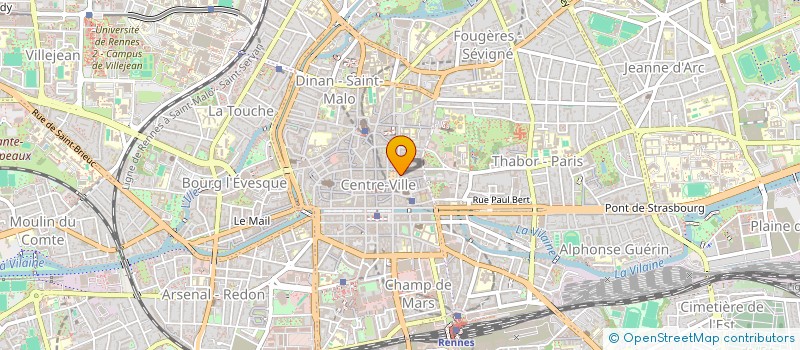 localisation de l'entreprise MADAME MARYVONNE DUGAY  RENNES