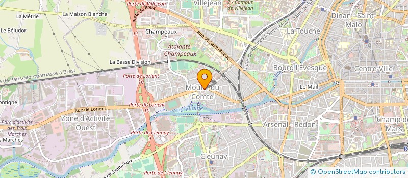 localisation de l'entreprise MADAME MARYVONNE FOURCIN  RENNES