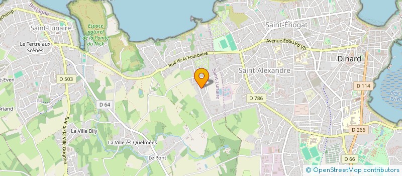 localisation de l'entreprise MADAME MARYVONNE GENTIL  SAINT-LUNAIRE