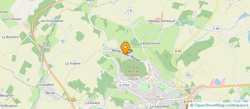 localisation de l'entreprise MADAME MARYVONNE GRISON  POUZAUGES