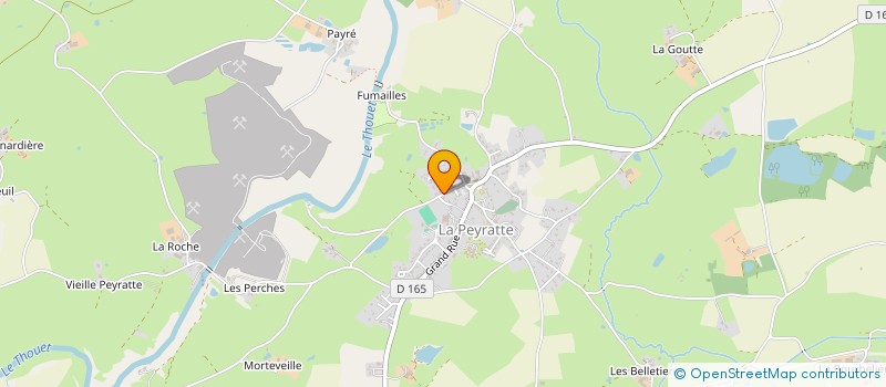 localisation de l'entreprise MADAME MARYVONNE GUERRIN à LA PEYRATTE