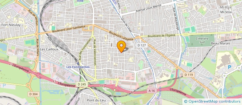 localisation de l'entreprise MADAME MARYVONNE GUILBERT  CALAIS