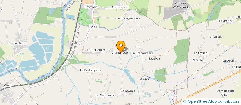 localisation de l'entreprise MADAME MARYVONNE GUILLOUX à GUIPRY-MESSAC