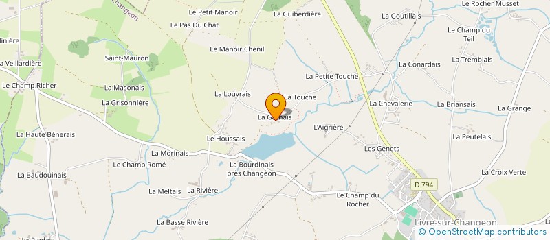 localisation de l'entreprise MADAME MARYVONNE HURAULT à LIVRE-SUR-CHANGEON