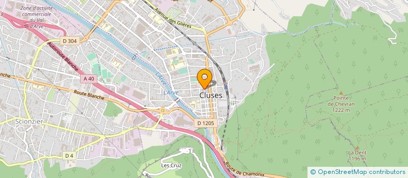 localisation de l'entreprise MADAME MARYVONNE JACQUIER  CLUSES