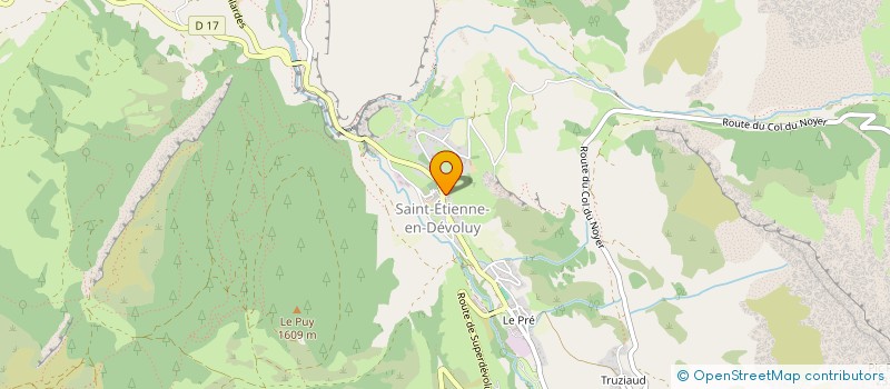 localisation de l'entreprise MADAME MARYVONNE JEGOT  LE DEVOLUY