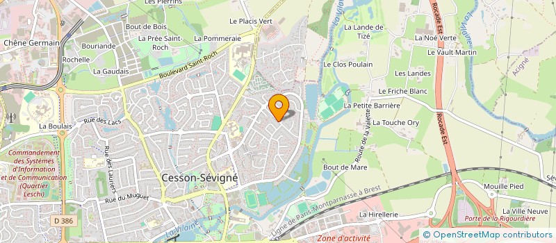 localisation de l'entreprise MADAME MARYVONNE JOLIVEL à CESSON-SEVIGNE