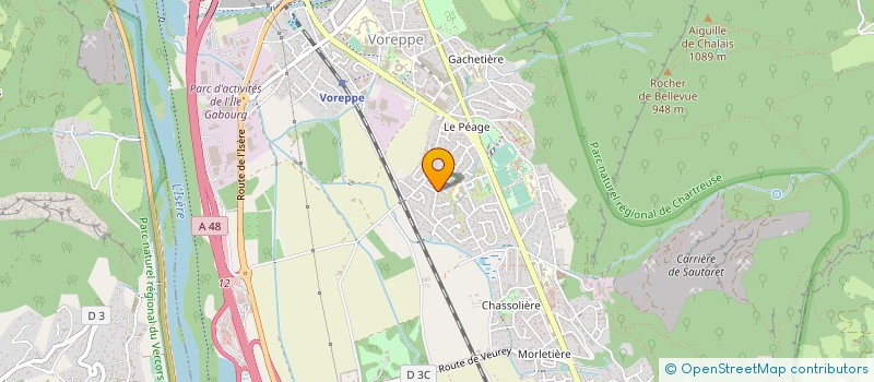 localisation de l'entreprise MADAME MARYVONNE JULLIEN  VOREPPE