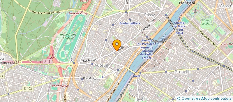 localisation de l'entreprise MADAME MARYVONNE KRUCZOWY à PARIS