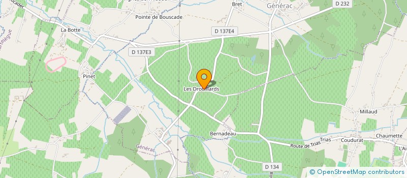 localisation de l'entreprise MADAME MARYVONNE LABORIE  GENERAC