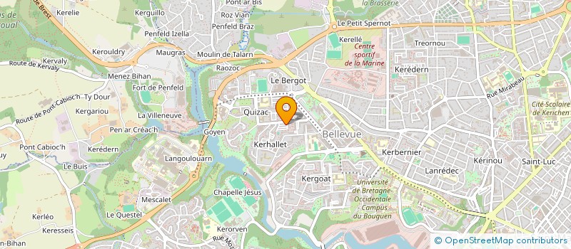 localisation de l'entreprise MADAME MARYVONNE LANAUD à BREST