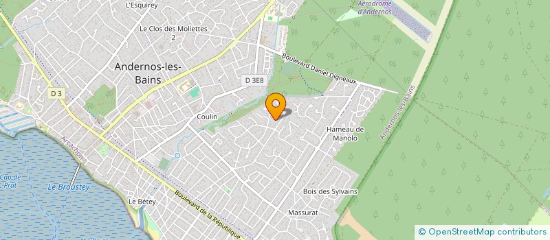 localisation de l'entreprise MADAME MARYVONNE LARGE à ANDERNOS-LES-BAINS