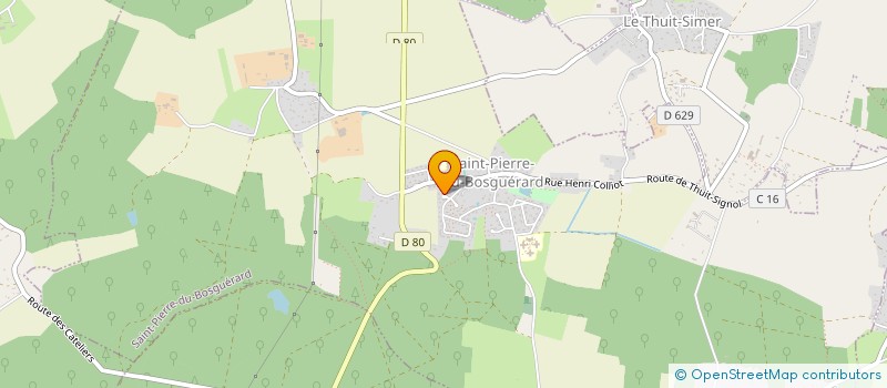 localisation de l'entreprise MADAME MARYVONNE LAUDREL  SAINT-PIERRE-DU-BOSGUERARD