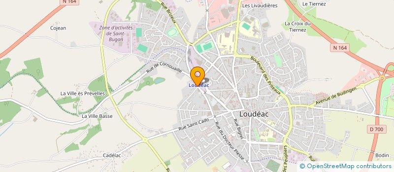 localisation de l'entreprise MADAME MARYVONNE LE BOUDEC à LOUDEAC