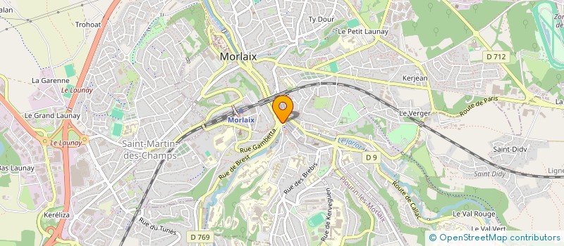 localisation de l'entreprise MADAME MARYVONNE LE COAT à MORLAIX