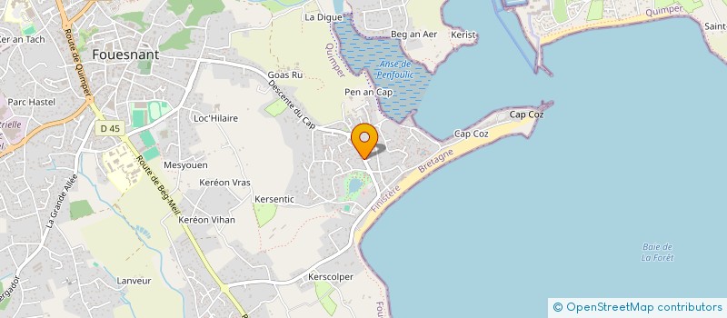 localisation de l'entreprise MADAME MARYVONNE LE GOFF à FOUESNANT