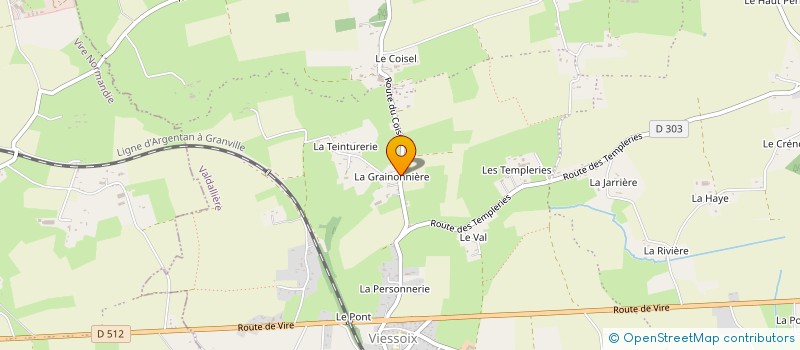 localisation de l'entreprise MADAME MARYVONNE LETELLIER à VALDALLIERE
