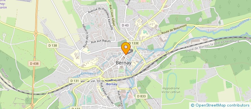 localisation de l'entreprise MADAME MARYVONNE MARTINEAU  BERNAY