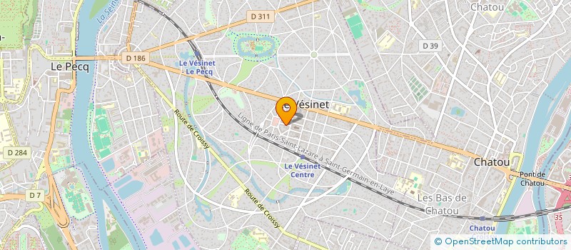 localisation de l'entreprise MADAME MARYVONNE MONTFORT à LE VESINET