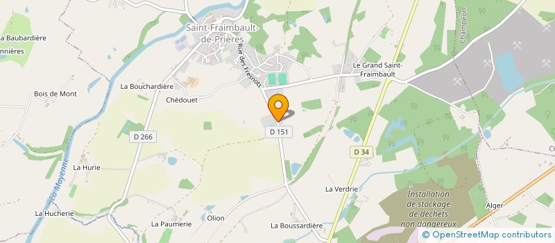 localisation de l'entreprise MADAME MARYVONNE MOREL  SAINT-FRAIMBAULT-DE-PRIERES