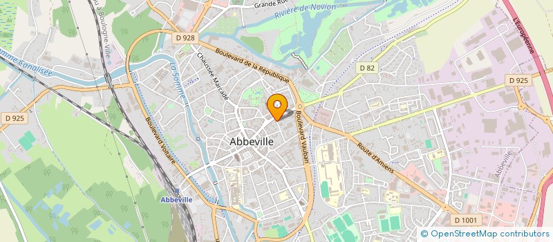 localisation de l'entreprise MADAME MARYVONNE MOY à ABBEVILLE