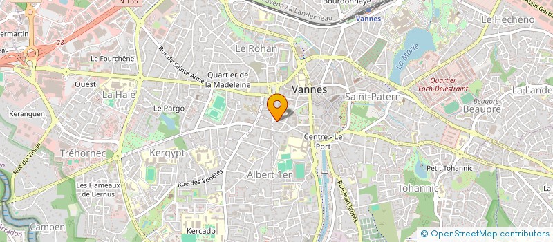 localisation de l'entreprise MADAME MARYVONNE NEDELLEC à VANNES