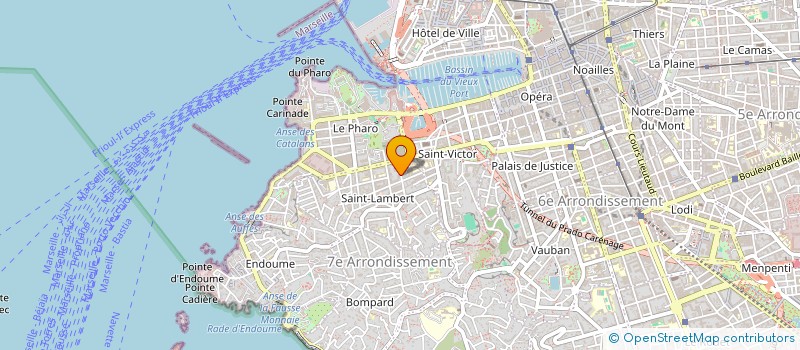 localisation de l'entreprise MADAME MARYVONNE PAUL à MARSEILLE