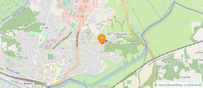 localisation de l'entreprise MADAME MARYVONNE PELHERBE  REDON