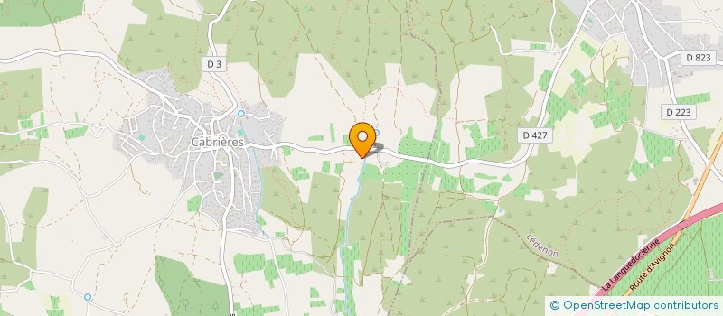 localisation de l'entreprise MADAME MARYVONNE PEYTAVIN  CABRIERES