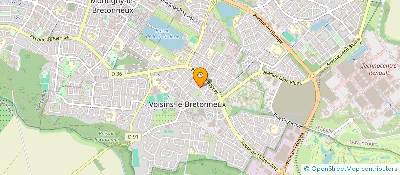 localisation de l'entreprise MADAME MARYVONNE PICARD  VOISINS-LE-BRETONNEUX