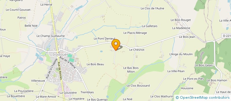 localisation de l'entreprise MADAME MARYVONNE PONDEMER  IRODOUER