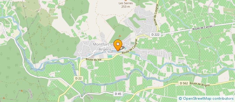 localisation de l'entreprise MADAME MARYVONNE POULAIN à MONTFORT-SUR-ARGENS