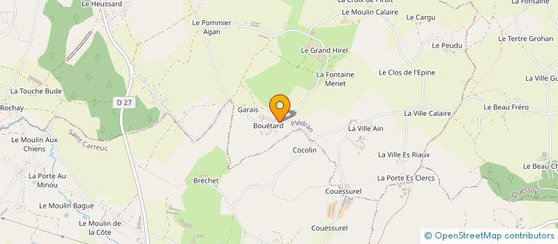 localisation de l'entreprise MADAME MARYVONNE RABET  PLEDRAN