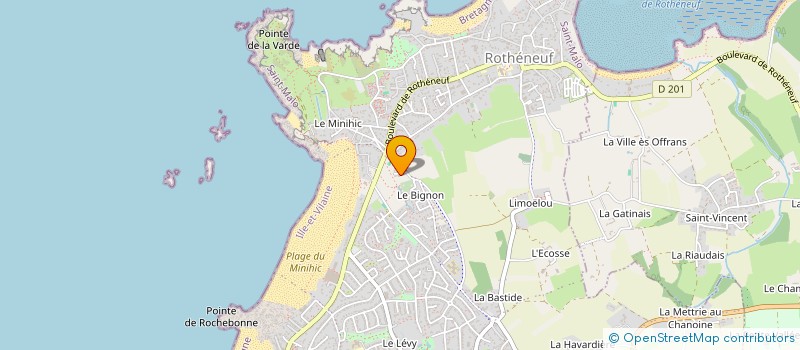 localisation de l'entreprise MADAME MARYVONNE ROBERT  SAINT-MALO