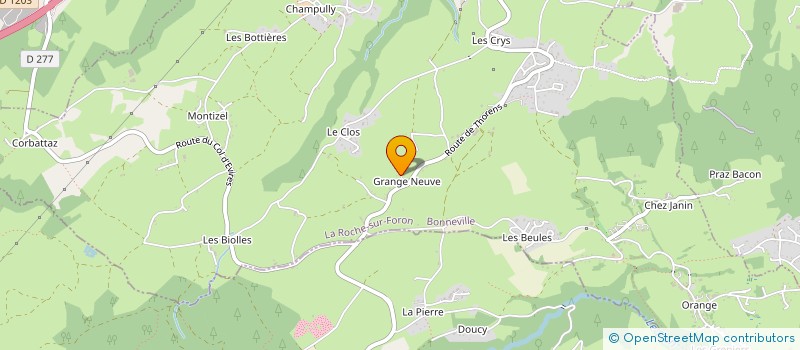 localisation de l'entreprise MADAME MARYVONNE RODA  LA ROCHE-SUR-FORON