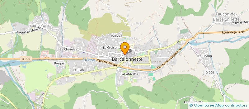 localisation de l'entreprise MADAME MARYVONNE ROUSSE  BARCELONNETTE