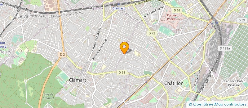 localisation de l'entreprise MADAME MARYVONNE SCHERRER à CLAMART