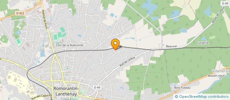 localisation de l'entreprise MADAME MARYVONNE SERGIER  ROMORANTIN-LANTHENAY