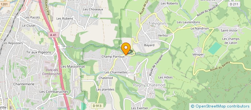 localisation de l'entreprise MADAME MARYVONNE SILVAN  PUGNY-CHATENOD