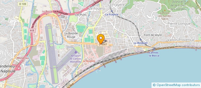 localisation de l'entreprise MADAME MARYVONNE TAVARES à CANNES