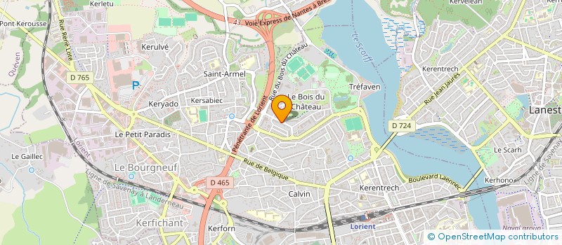 localisation de l'entreprise MADAME MARYVONNE THIERRY  LORIENT