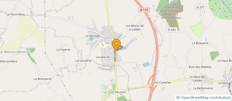 localisation de l'entreprise MADAME MARYVONNE TILLARD  SAINT-JEAN-DE-DAYE